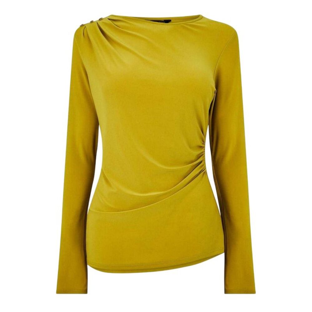 Biba Womens/Ladies Button Detail Blouse / Chartreuse